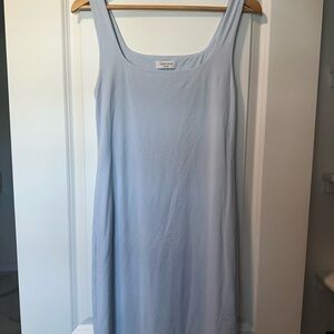 Light Blue Contour Sleeveless Dress